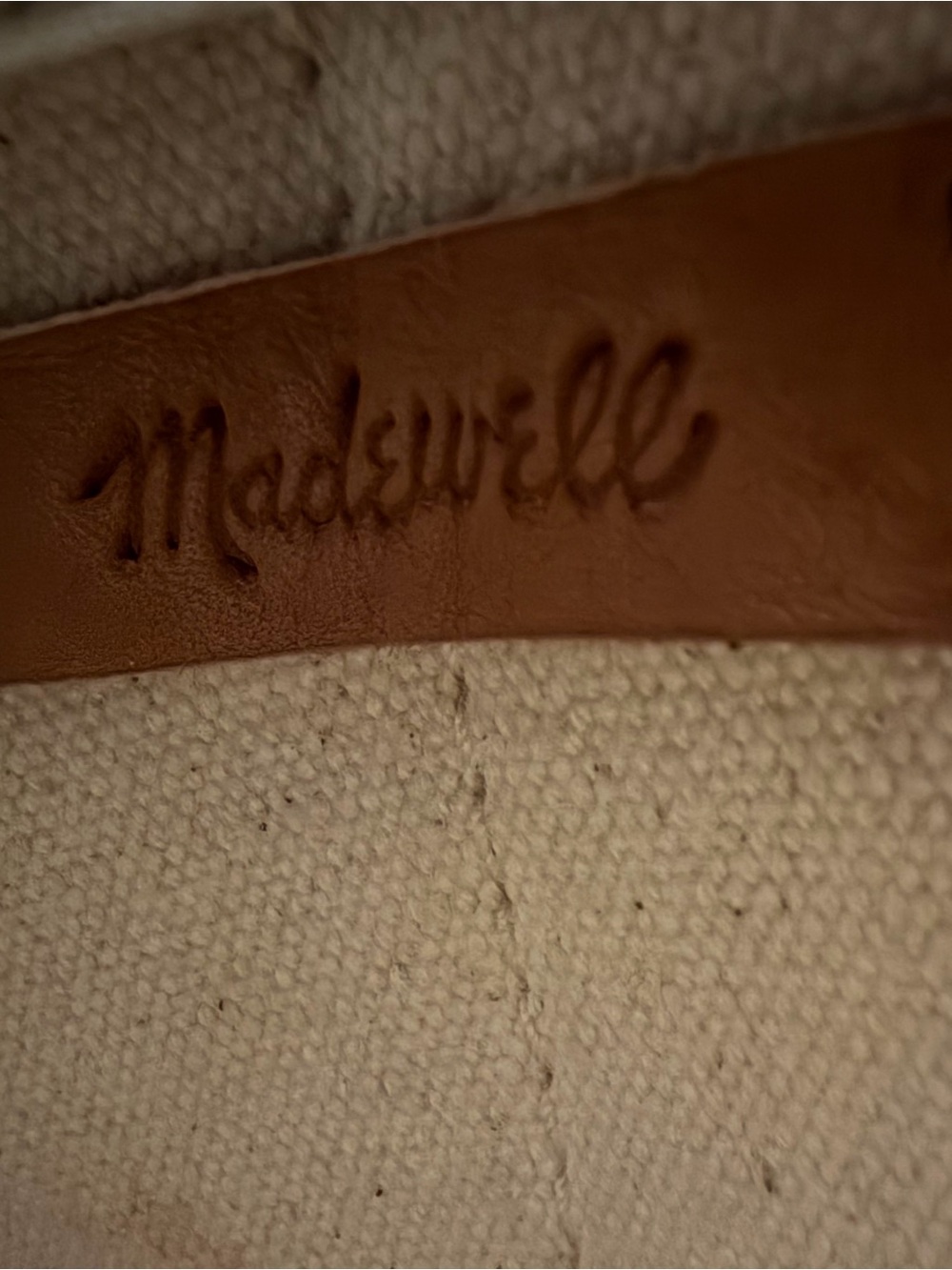 Madewell Special Ed. Leather Transport Tote Woven Fringe Handles/Adj. Strap - Picture 3 of 9